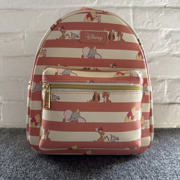 Loungefly Handbags - NWT Disney / Loungefly - BFF's - Best Friends Animals - Mini Backpack-Striped